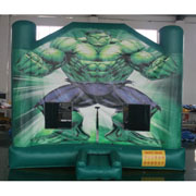 inflatable Green Lantern castle